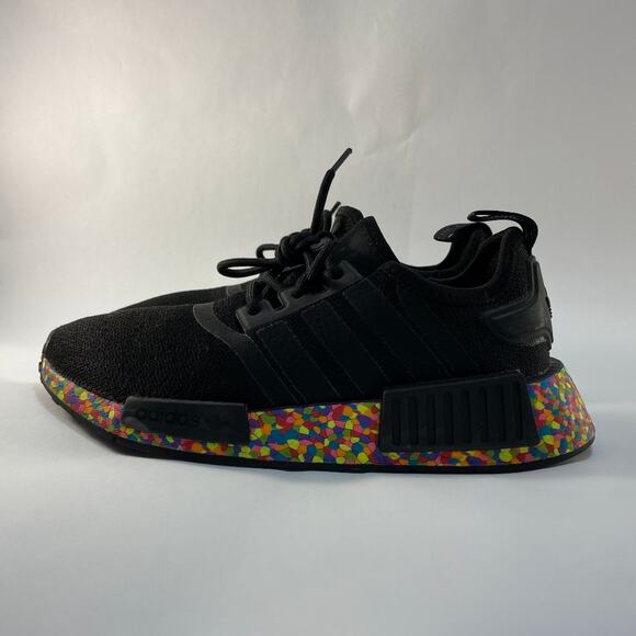 ADIDAS NMD R1 Mosiac Boost (Black/Confetti) Mens Size 4 - Picture 2 of 14